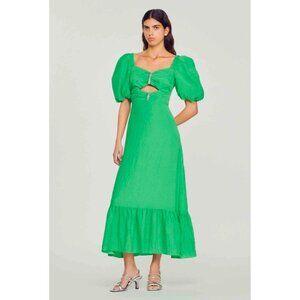 NWT Sandro Falbala Dress Green Rhinestone